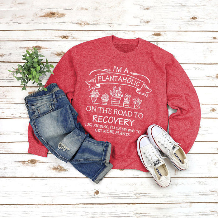 Red sweater (white font) / S