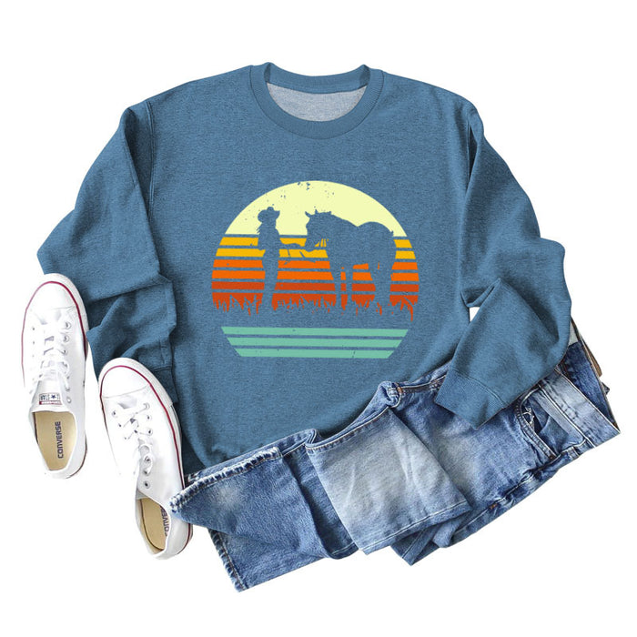 Blue sweater (color picture) / S