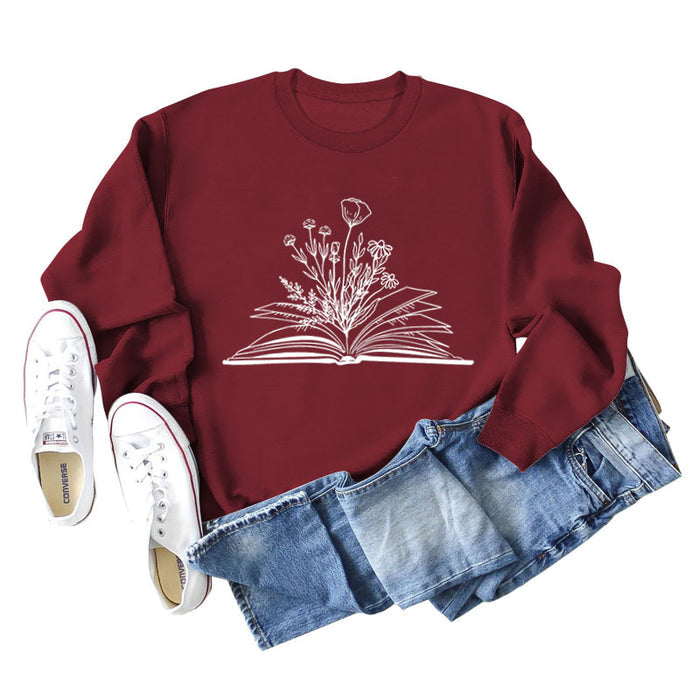 Wine red sweater (white color picture) / S