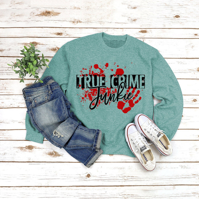 Light green sweater (black word color picture) / S