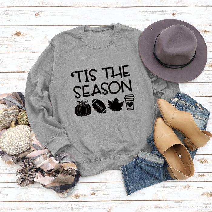 Gray sweater (black font) / S