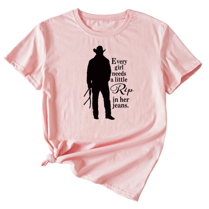 Pink (black font) / S