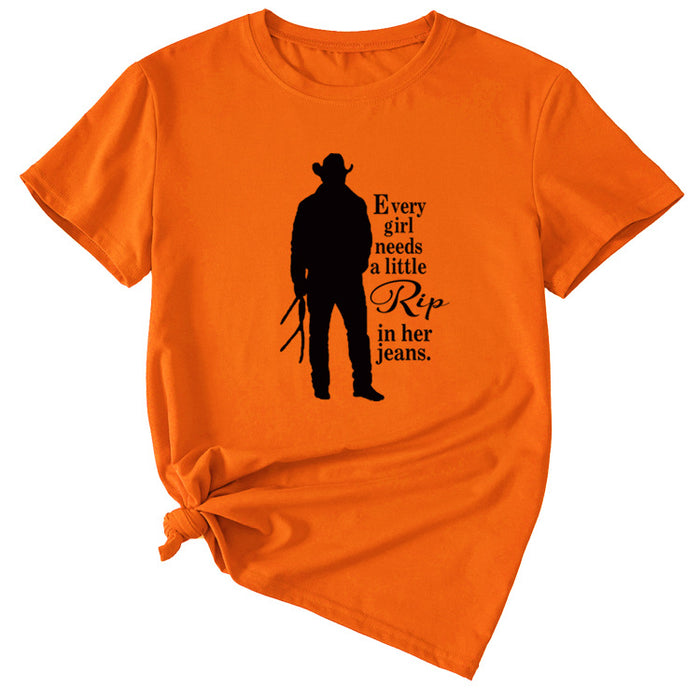 Orange (black font) / S