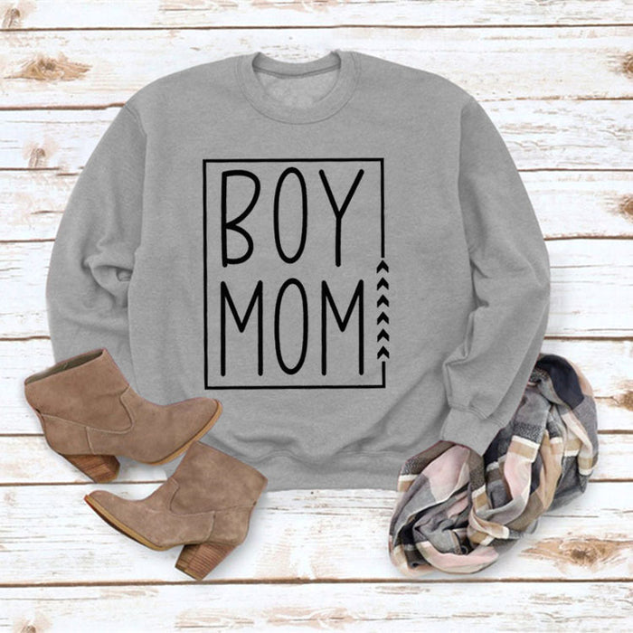 Grey sweater (black font) / S