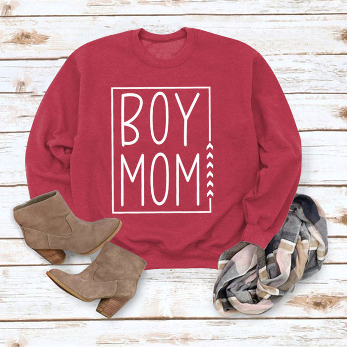 Red sweater (white font) / S