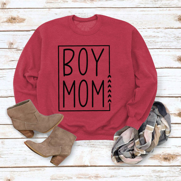 Red sweater (black font) / S