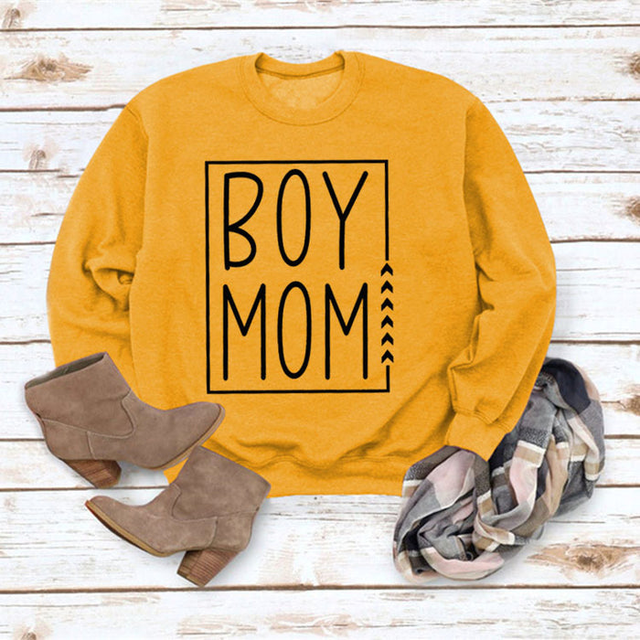 Yellow sweater (black font) / S