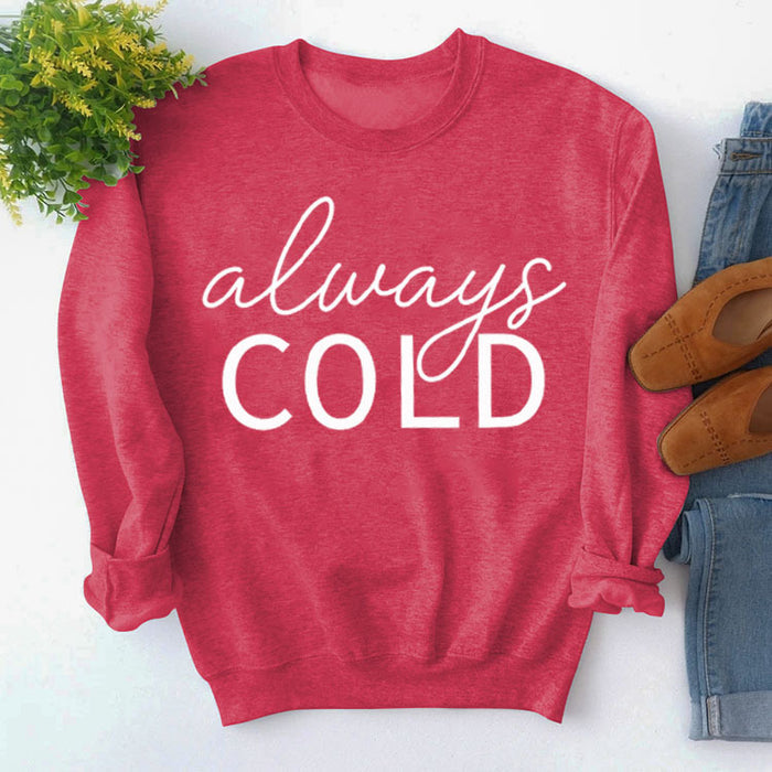 Red sweater (white font) / S