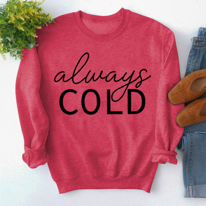 Red sweater (black font) / S