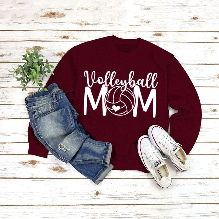 Wine red sweater (white font) / S