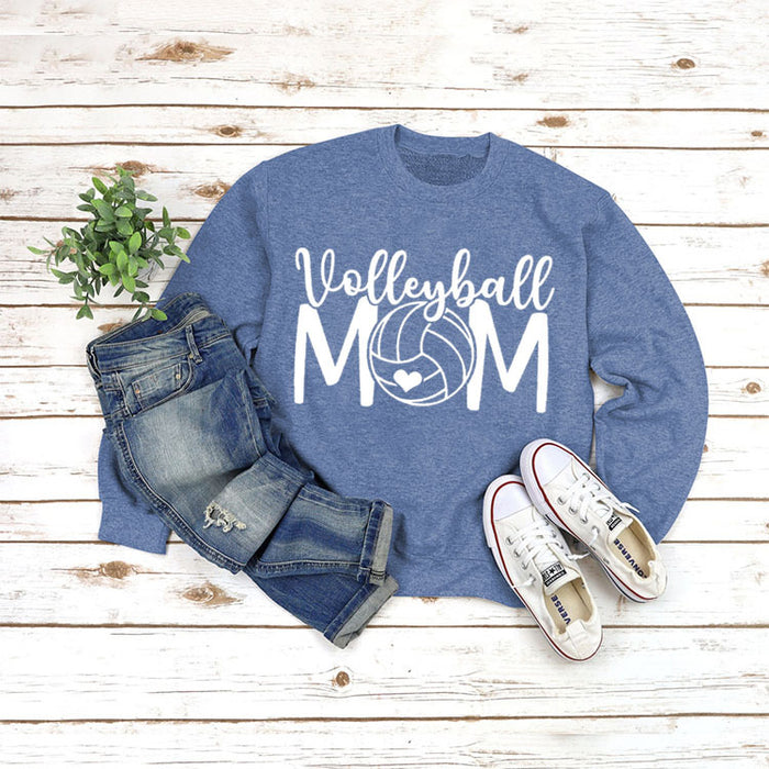 Blue sweater (white font) / S