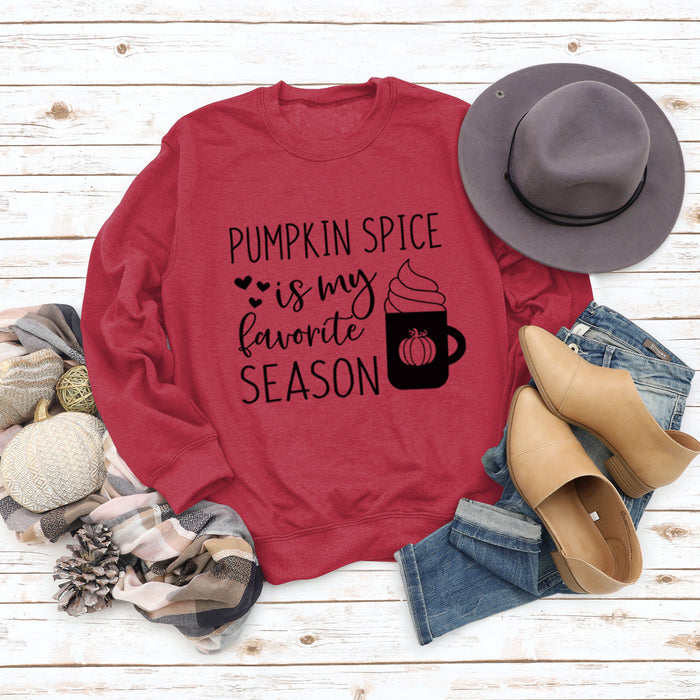 Red sweater (black font) / S