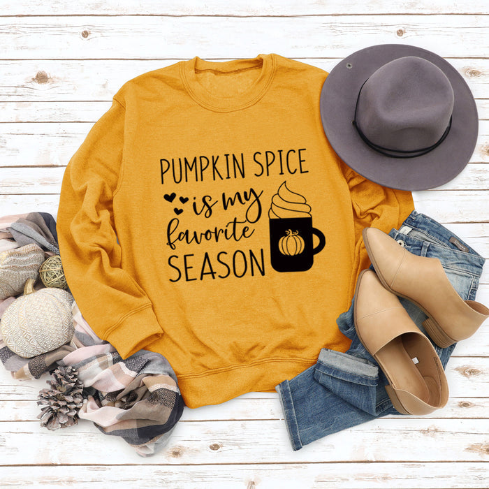 Yellow sweater (black font) / S