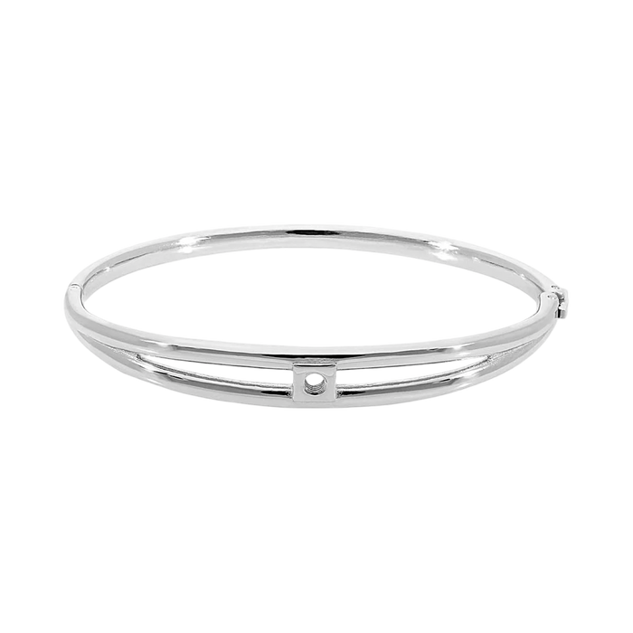 QUDO Basic Bangle Roma I Silver