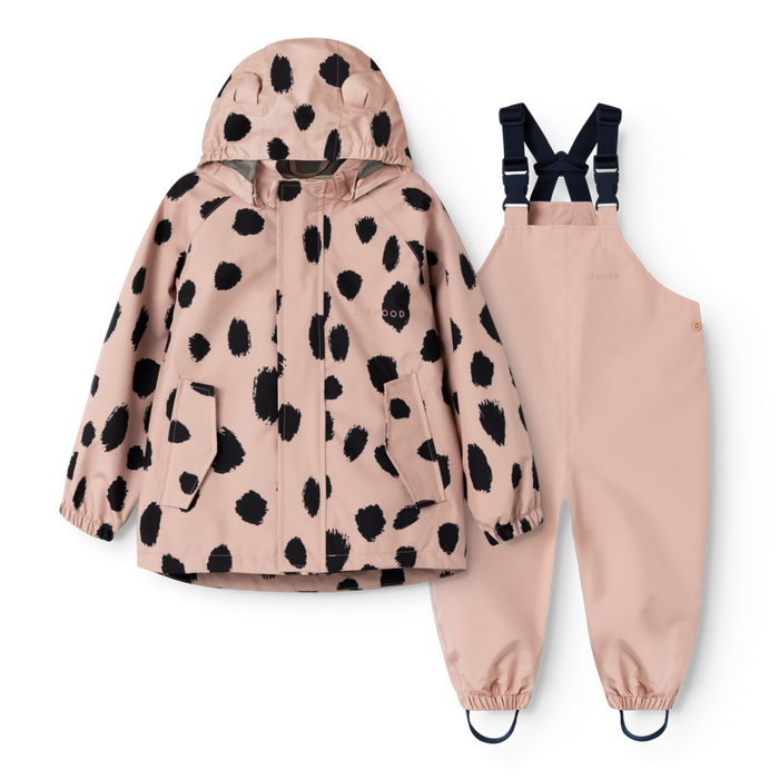 Liewood - Rainwear Set - Manu - Mega Leo Spot/Pale Tuscany
