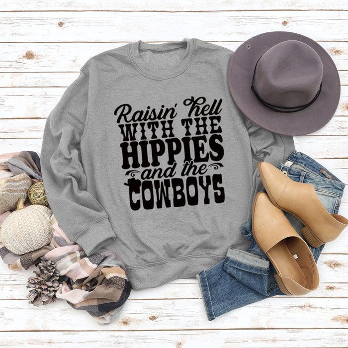Gray sweater (black font) / S