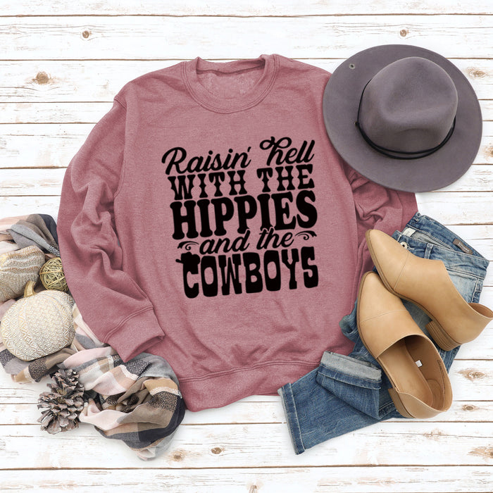 Rose gold sweater (black font) / S
