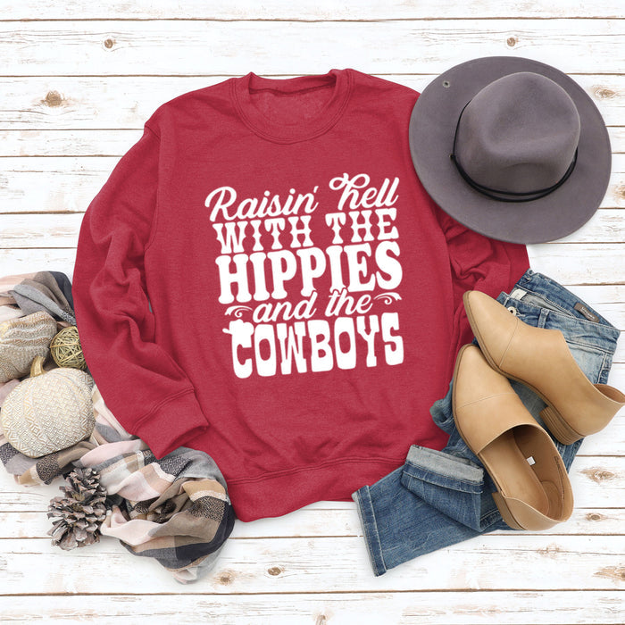 Red sweater (white font) / S
