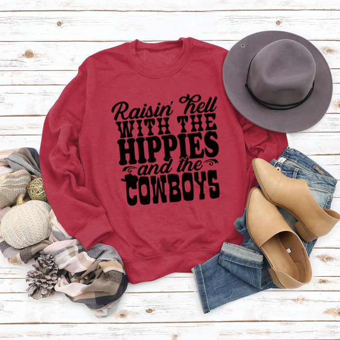Red sweater (black font) / S