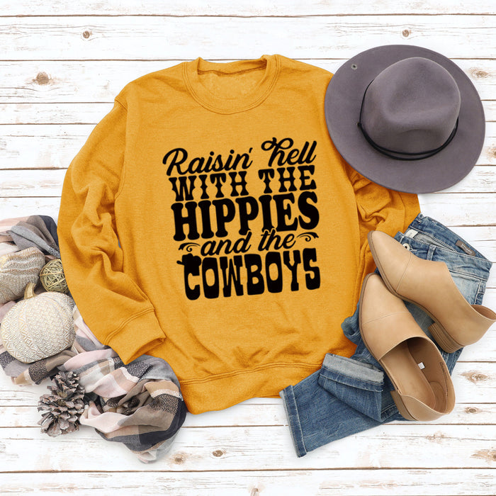 Yellow sweater (black font) / S