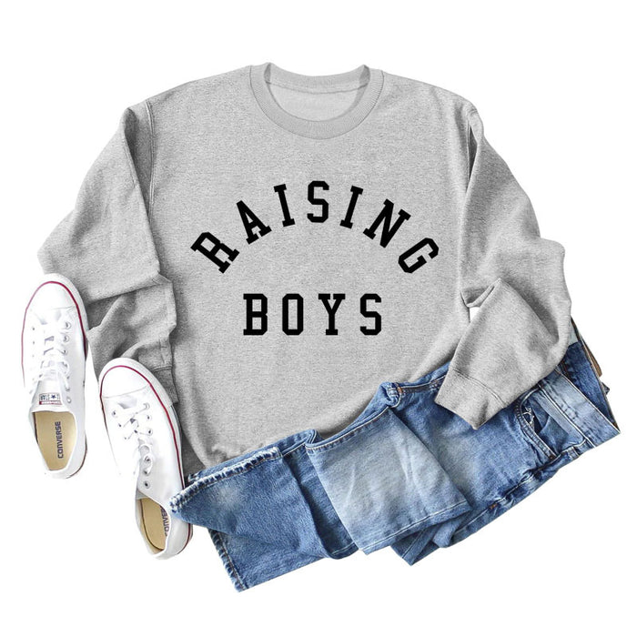 Grey sweater (black font) / S