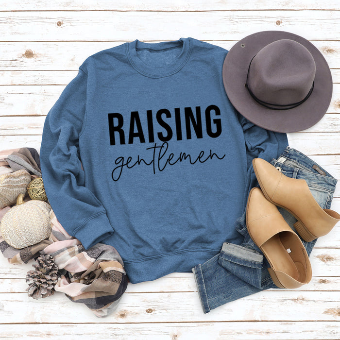 Blue sweater (black font) / S