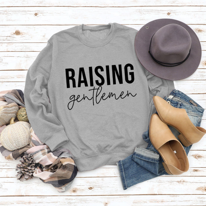 Gray sweater (black font) / S