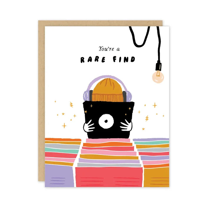 Rare Find Record Music Love Friendship Card