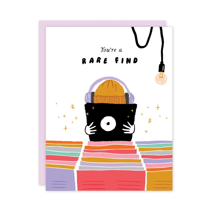 Rare Find Record Music Love Friendship Card