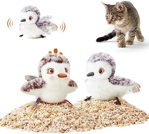 Rechargeable Touch Activated Kitten Toy Cat Pet Clever