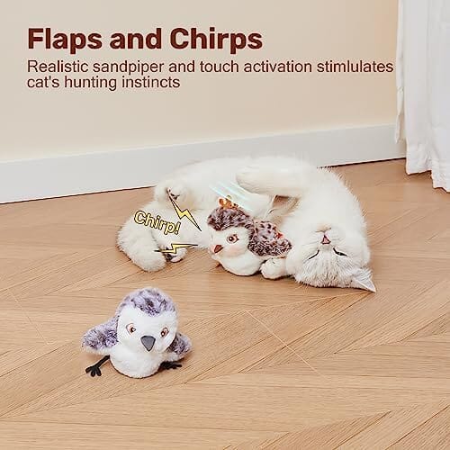 Rechargeable Touch Activated Kitten Toy Cat Pet Clever
