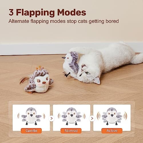 Rechargeable Touch Activated Kitten Toy Cat Pet Clever