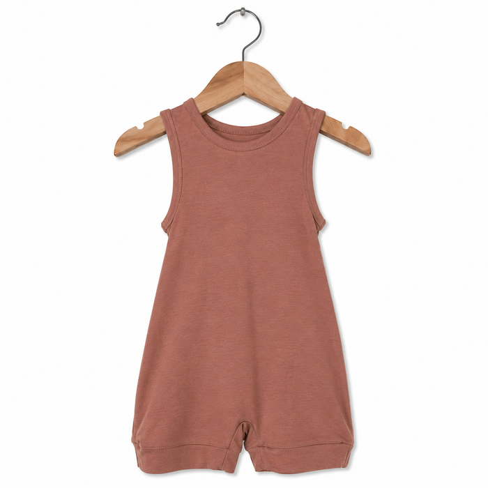 Red Rock Sleeveless Shorty Romper Luxe Edition | Cotton Bamboo Blend