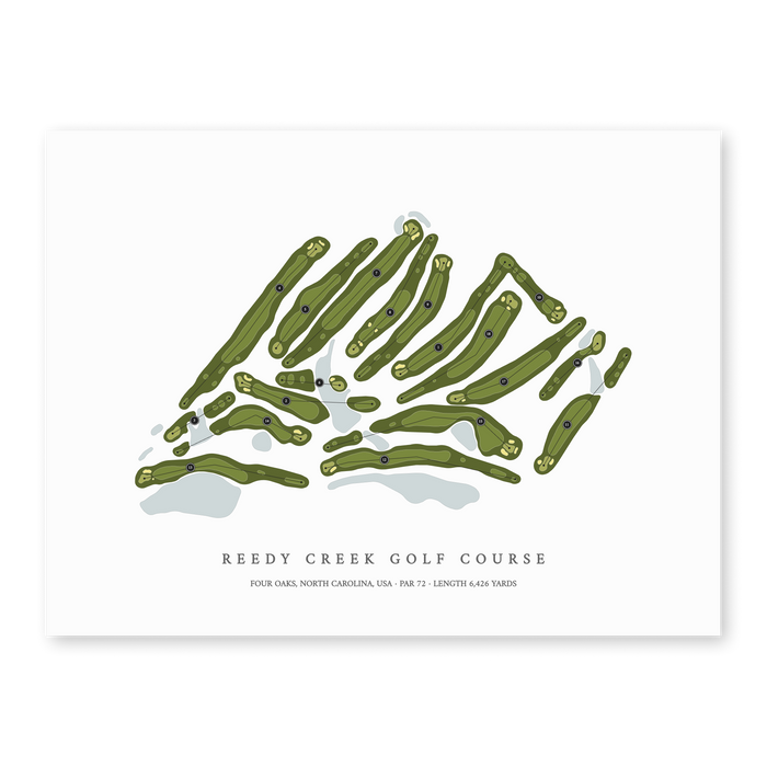 Reedy Creek Golf Course | Golf Course Map | Unframed