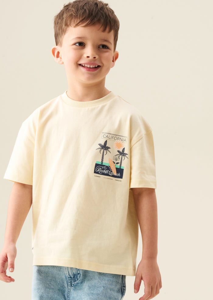 Remi Palm Scene Back Graphic T Shirt