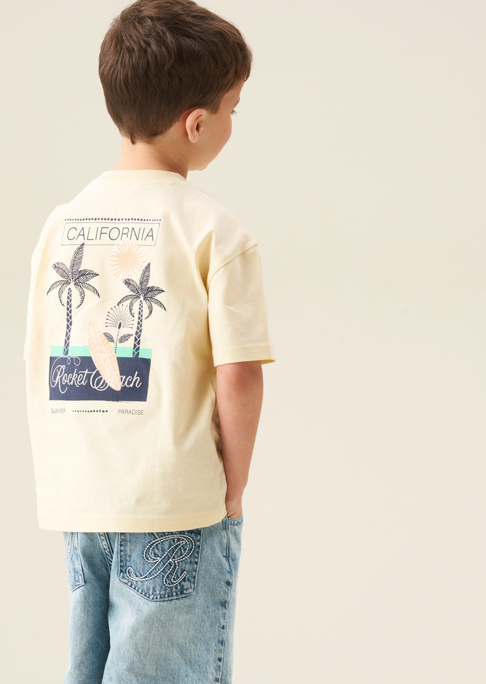 Remi Palm Scene Back Graphic T Shirt