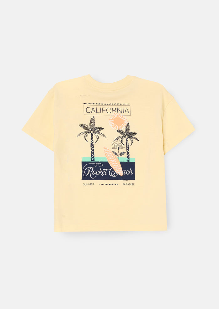 Remi Palm Scene Back Graphic T Shirt