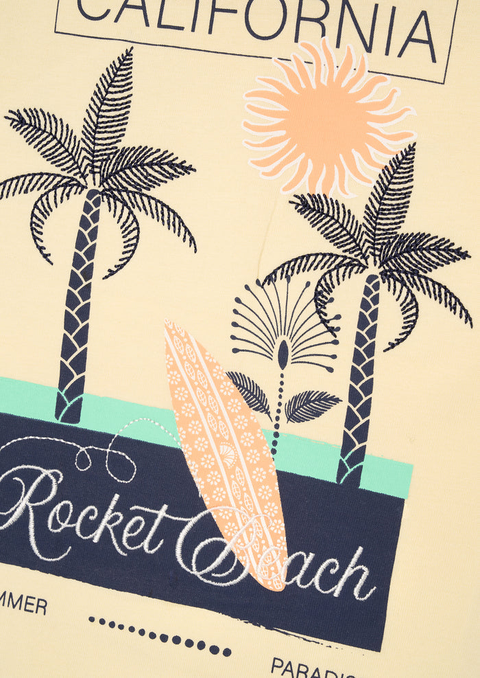 Remi Palm Scene Back Graphic T Shirt