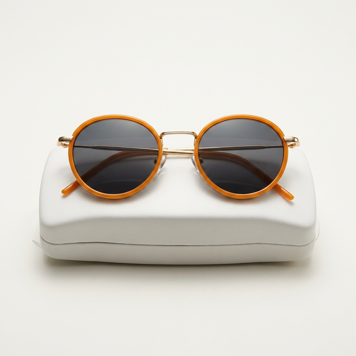 Retro Round-Frame Sunglasses with UV Protection | Canada