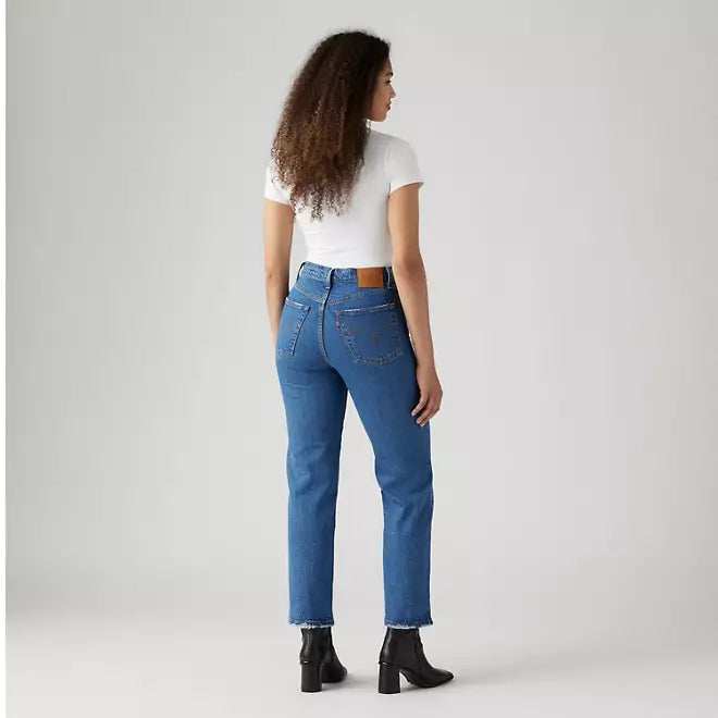 Ribcage Straight Ankle 27" Jean - Jazz Pop