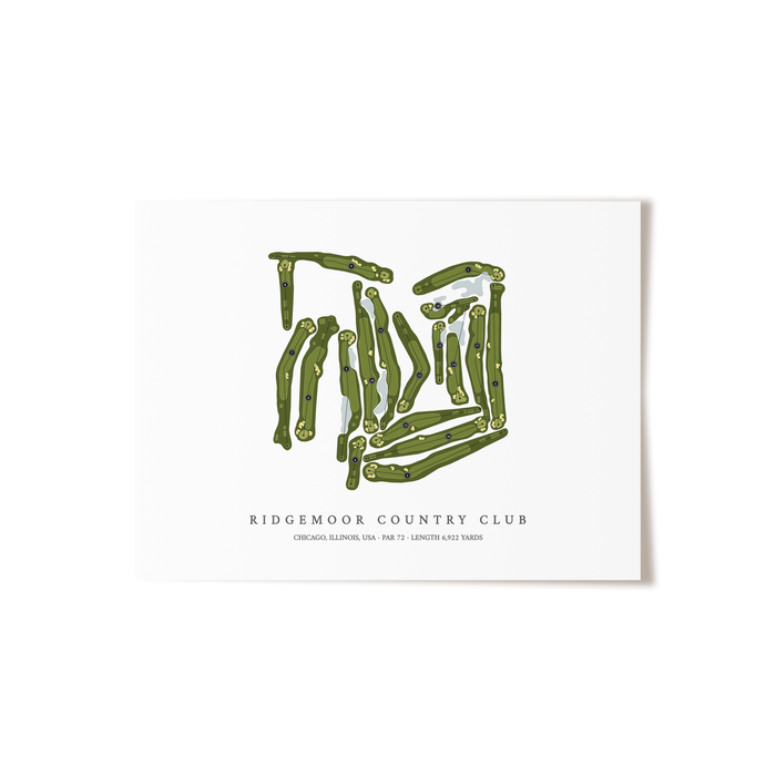 Ridgemoor Country Club | Golf Course Print | Unframed