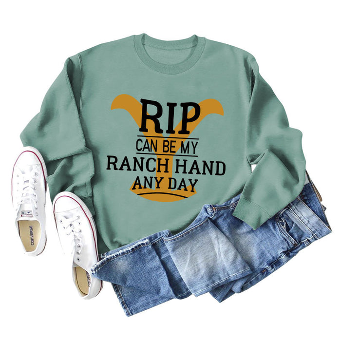 Light green sweater (black word color picture) / S