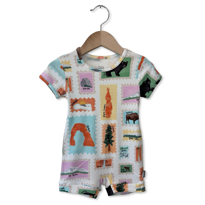 Road Trip Shorty Romper Luxe Edition | Cotton Bamboo Blend