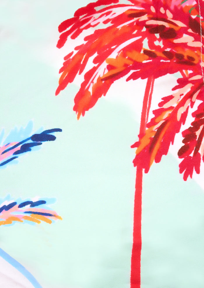 Rocky Palm Print Swim Short