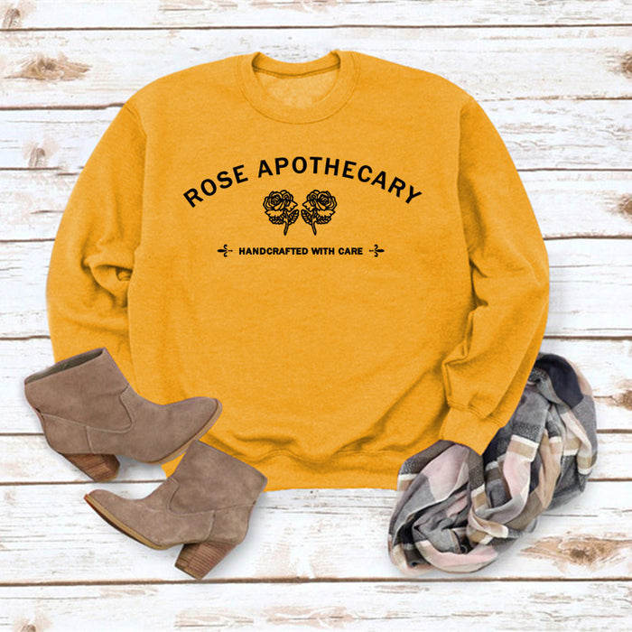 Yellow sweater (black font) / S
