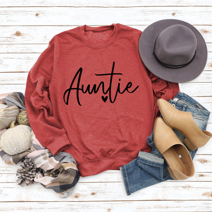 Red sweater (black font) / S