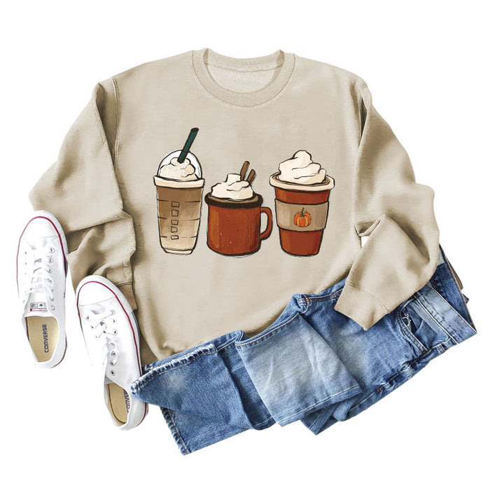 Round Neck Fashion Loose Bottoming Autumn and Winter Long-sleeved Women's Large Size Sweater