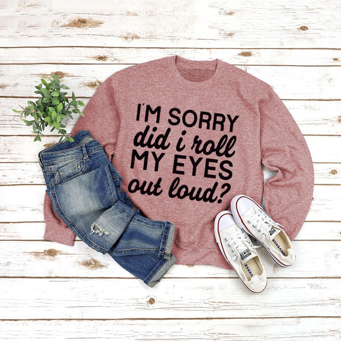 Rose gold sweater (black font) / S