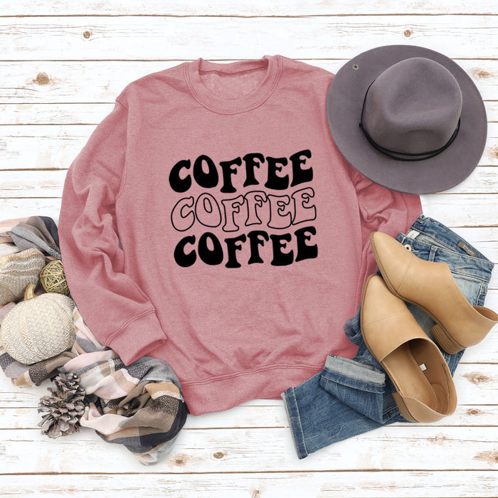 Rose gold sweater (black font) / S