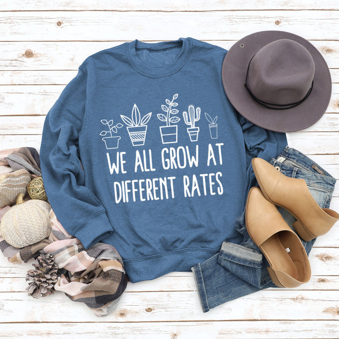 Blue sweater (white font) / S